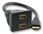 HDMI Adaptor HDMI A Male to 2x A Female