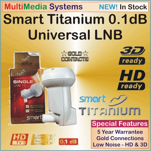 LNB Smart Titanium Universal Single LNB 1 Output 0.1dB